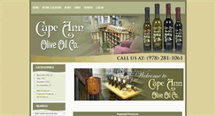 Desktop Screenshot of capeannoliveoil.com